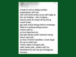 Viral Postingan Ibu Minta Keadilan untuk Putrinya Disebut di Sidoarjo