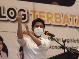 Dialog di Gresik, Emil Dardak: Pemprov Jatim Siap Kawal Anggaran Kali Lamong