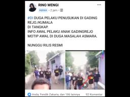 Pelaku Penusukan Brutal di Pasuruan Diringkus Polisi