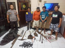 Curi Kabel Telkom dari Lubang Galian, 3 Warga Pasuruan Dibekuk