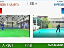 Dua Siswa MTs Negeri 4 Surabaya Sabet Medali Emas Pencak Silat