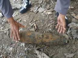 Pencari Ikan Temukan Mortir Diduga Aktif di Sidoarjo