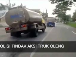 Video: Polisi Tindak Aksi Truk Oleng Demi Konten