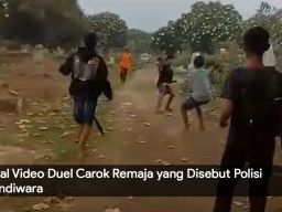 Video: Viral Video Duel Carok Remaja yang Disebut Polisi Sandiwara