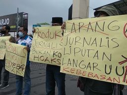 Dituduh Beritanya Hoaks, Puluhan Jurnalis di Sidoarjo Geruduk Polres