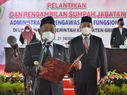 Penghujung Tahun 2021, Bupati Gresik Lantik 378 Pejabat