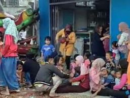 Kereta Kelinci di Banyuwangi Terguling, Belasan Anak-anak Terluka