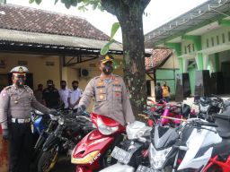 Jelang Nataru, Satlantas Polres Ngawi Amankan 109 Sepeda Motor Berknalpot Brong
