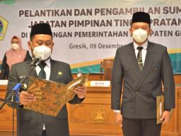 Bupati Gresik Lantik 9 Pejabat Eselon II