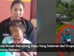 Video: Cerita Bocah Kerudung Hijau yang Selamat dari Erupsi Semeru