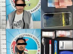 Terlilit Utang,  Perempuan Ini Ditangkap Polrestabes Surabaya saat Kirim Narkoba