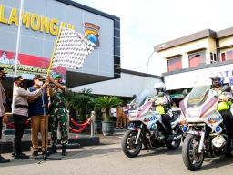 Bupati Lamongan Pimpin Apel Gelar Pasukan Pamor Keris