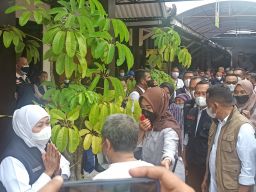 Kunjungi Operasi Pasar di Ponorogo, Khofifah: Minyak Goreng Surplus 4000 Ton