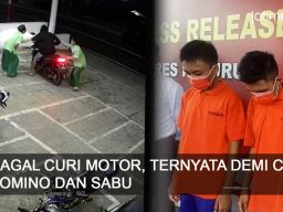 Video: Gagal Curi Motor, Ternyata Demi Chip Domino dan Sabu