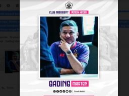 Sah, Papa Gempi Jadi Presiden Persik Kediri