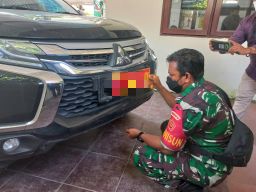 Mobil Bernopol Palsu yang Digrebek Kodim 0812 Lamongan, Milik Warga Sipil