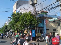 Kebakaran Terjadi di Kantor BRI Jalan Kedungdoro, Surabaya