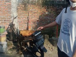 Rumah di Lamongan Terbakar, Satu Motor Tersambar