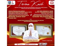 Pemprov Jatim Sabet 2 Penghargaan Pelayanan Publik Terbaik 2021 dari KemenPAN-RB