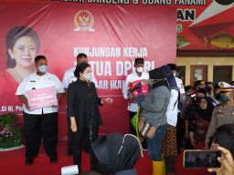 Dialog dengan Pedagang Ikan di Lamongan, Puan Diwaduli Polemik Pupuk Bersubsidi