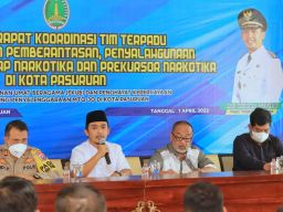 Rakor Penanganan Narkotika, Wawali Kota Pasuruan: Semua Pihak Harus Sinergi