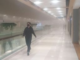 Suasana Dalam Gedung Tunjungan Plaza 5 Surabaya Usai Kebakaran