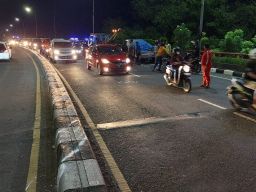 4 Kendaraan Terlibat Kecelakaan Beruntun di Flyover Buduran, 7 Orang Terluka