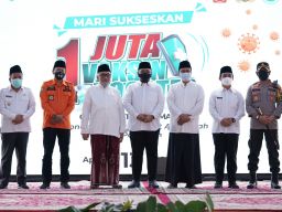 Menag RI Pantau Gerakan Vaksinasi Booster di Ponpes Bayt Al-Hikmah Kota Pasuruan