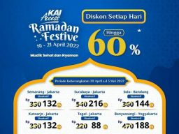 KAI Hadirkan Diskon Tiket dan Tarif Promo di Masa Angkutan Lebaran