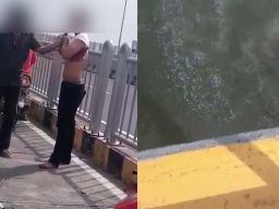 Beredar Video Terduga Pencuri Motor Loncat dari Jembatan Suramadu
