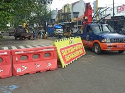 Pedestrian Mulai Dibangun, Jalan Urip Sumoharjo Ponorogo Jadi Satu Arah