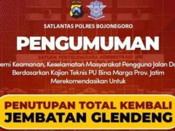 Berbahaya, Jembatan Glendeng Penghubung Tuban-Bojonegoro Ditutup Total