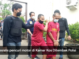 Video: Spesialis pencuri motor di Kamar Kos Ditembak Polisi