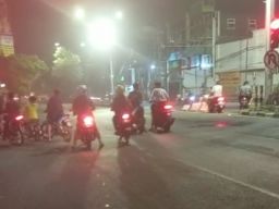 Kawasan Fly Over Buduran Sidoarjo Kembali jadi Arena Balap Liar, Warga Sambat