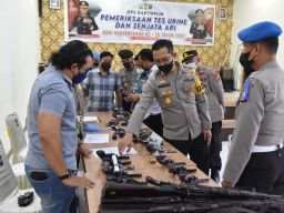 Puluhan Personel Polres Bondowoso Dicek Senpi dan Dites Urine, Ini Hasilnya