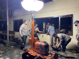 Gudang di Polres Kediri Kota yang Terbakar Berisi Amunisi