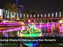 Video: Gemerlap Wisata Air Kalimas yang Kian Romantis