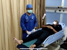 Luka Bakar Ringan, Kasat Reskrim Jombang Jalani Rawat Jalan