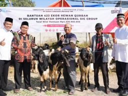 Idul Adha 1443 Hijriah, SIG Salurkan 423 Hewan Kurban Senilai Rp4,32 Miliar