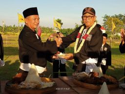 Momen Sakral Pengambilan Air dan Tanah Leluhur di Lamongan Peringati Seabad PSHT