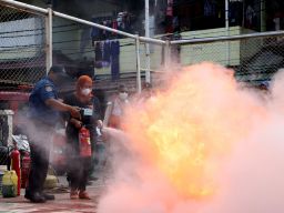 Melihat Simulasi Penanganan Bencana yang Digelar BPBD Surabaya di Rusunawa Sombo