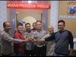 Kasat Lantas Polres Madiun Kota dan Wartawan Akhirnya Saling Memaafkan
