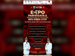 Disparta Kota Batu Gelar Expo Pariwisata dan Ekonomi Kreatif Nusantara 2022