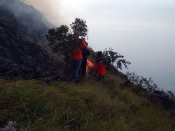 Lereng Gunung Penanggungan Sisi Mojokerto Sempat Terbakar, Titik Api Sudah Padam