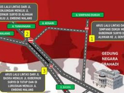 Besok Jalan Gubernur Suryo Surabaya Ditutup, Ini Rekayasa Lalu Lintasnya