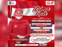 Kuota Undangan Upacara Kemerdekaan Terpenuhi, Khofifah: Bukti Nasionalisme Warga