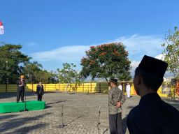 Veteran di Kediri Berbagi Cerita Perjuangan Saat Upacara Bersama Warga