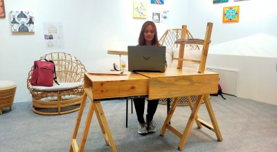 Mahasiswa Universitas Ciputra Ciptakan Codesk, Meja Kerja yang Mudah Diangkut