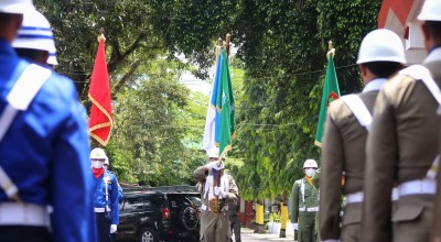 Momen Pataka Provinsi Jatim Jer Basuki Mawa Beyo Singgah di Trenggalek