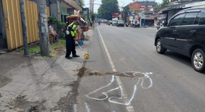 Pria Pengendara Supra X Tewas Terlindas Bus